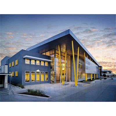 ساختمان مدرسه فلزی